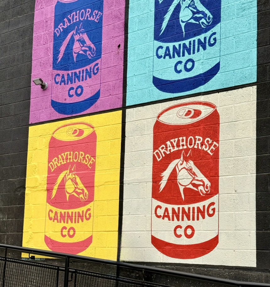 Drayhorse Canning Co. facility mural